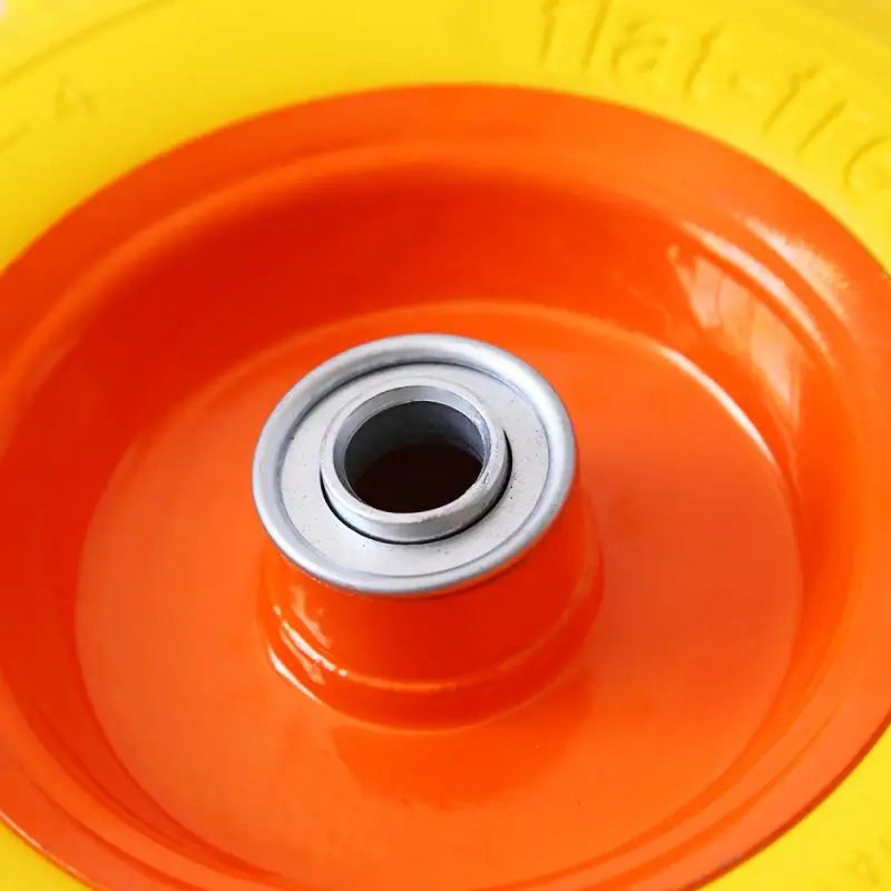 10 inch 3.50-4 pu foam soft rubber light duty rustproof flat free fishing cart beach trolley wheel wheelbarrow tire