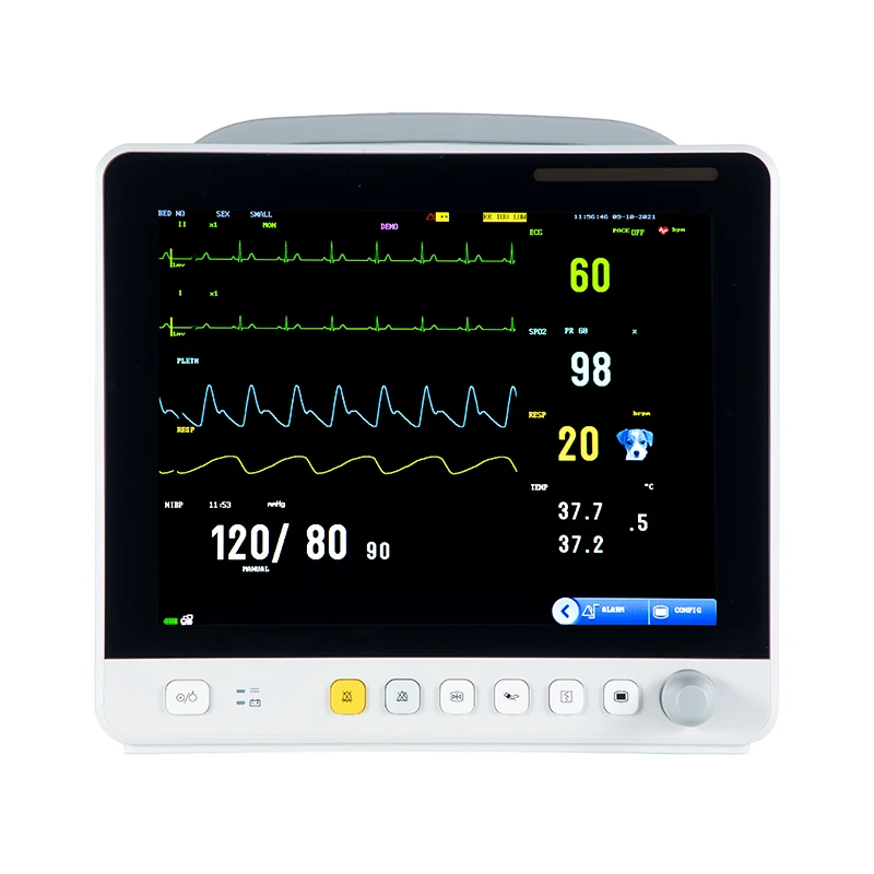 Factory Supply Veterinary Use Monitor Multiparameter Patient Monitor For Pet Animal Dog Cat