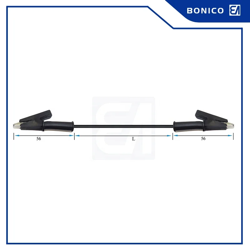 56MM Five Color Highly Conductive Crocodile Alligator Clip Test Lead Jumper