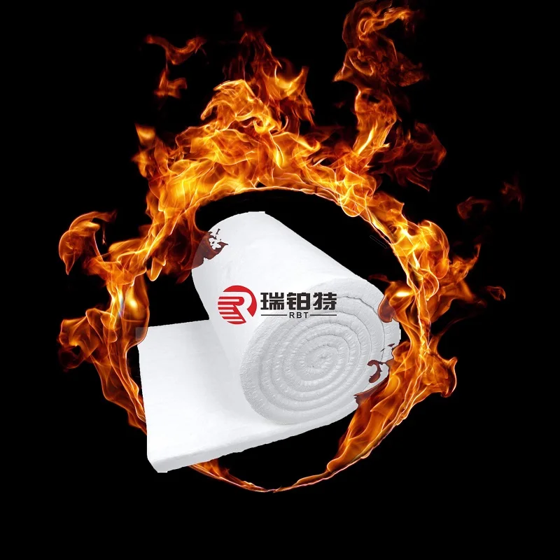 Insulation Blanket Rolls 1260C Ceramic Fiber Blanket For Sale 2500F Ceramic Fiber Blanket For Boiler Insulation