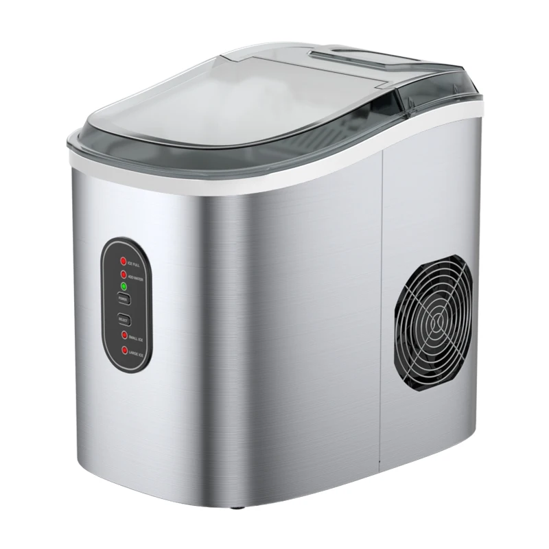 Mini Portable Ice Maker Kitchen Household Ice Making Machine Steel Stainless countertop Ice Cube Maker