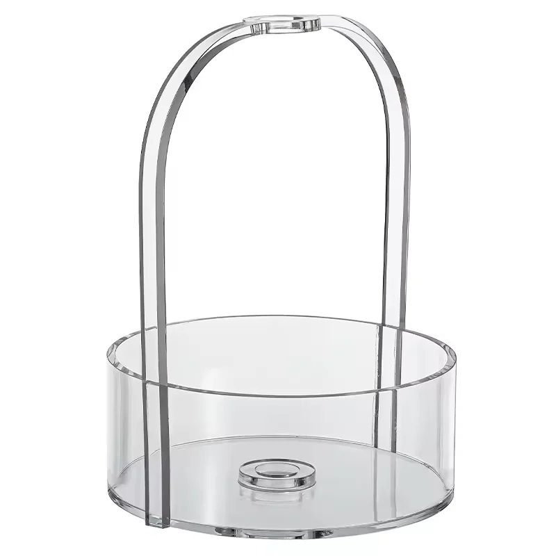 Acrylic handle vase flower acrylic storage acrylic vegetable basket