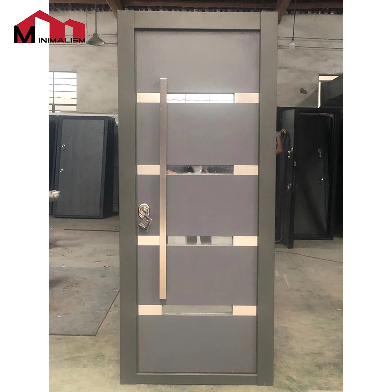 Exterior House Door Main Door Security American Steel Door With Modern Design