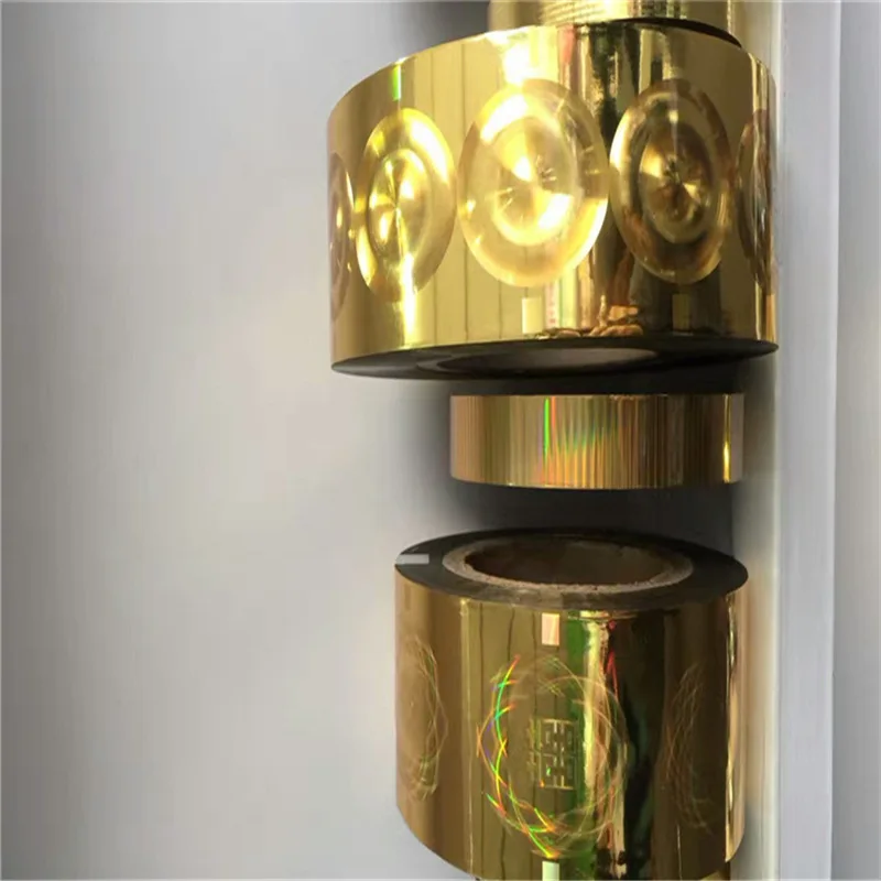 Anti-counterfeiting positioning laser hot stamping label hot stamping film holographic washing aluminum film custom manufacturer