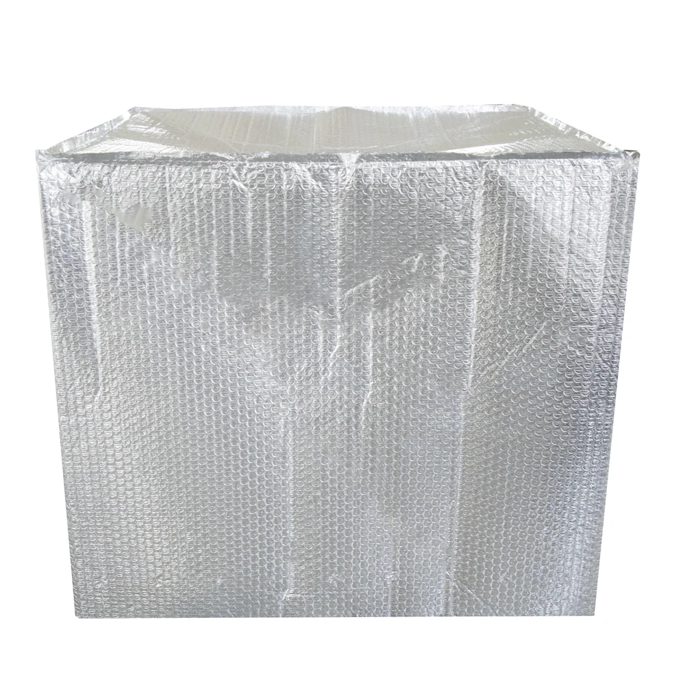 Double Side Foil Thermal Insulated Pallet Covers Five Side Aluminum Foil Bubble Insulation Blankets