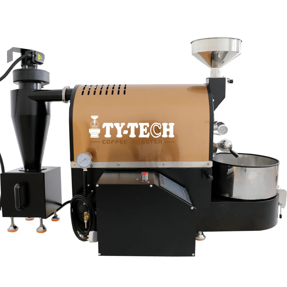 TY-TECH 2kg coffee bean roaster 1kg 1.5kg 2.5kg coffee roasting machine propane roaster coffee roasting equipment