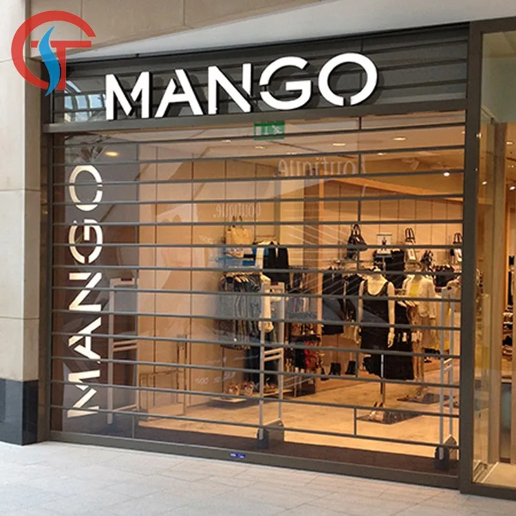 Clear look electric polycarbonate transparent roller shutter/door/gate