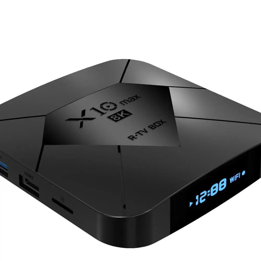 S905X3 ТВ коробка 4 ядра 8 к Android 9 Двойной Wi Fi ГБ оперативная память 32 128 Встроенная android media player X10 MAX