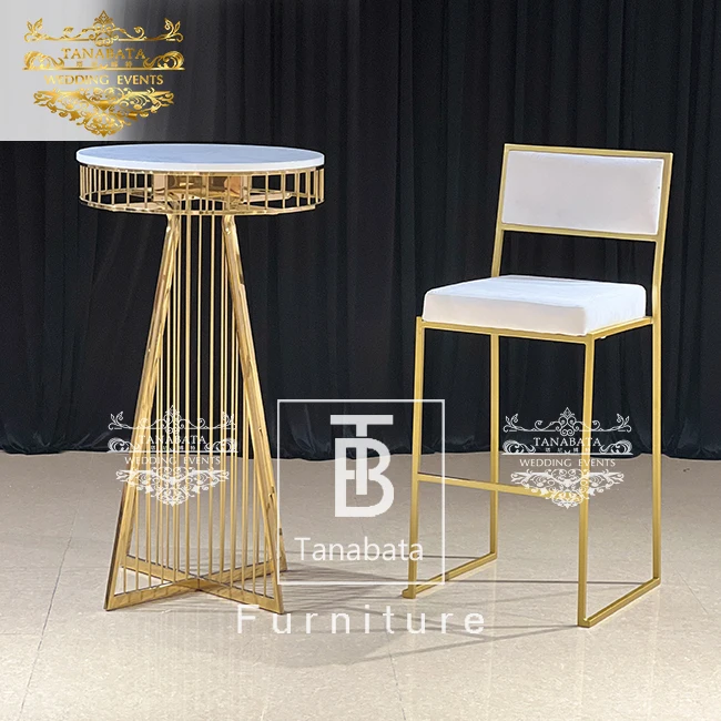 Outside party used metal frame genuine italian leather bar stools