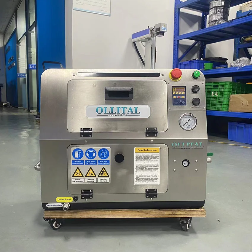 T6 Dry Ice Cleaning Machine for Cleaning Refrigerator Styrofoam, Overflow Glue, Etc. Best Dry Ice Blasting Machine