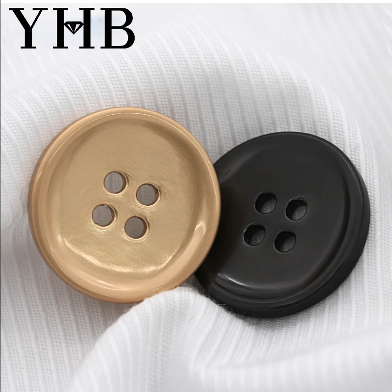  Nickel free Creative personality hand-sewn buttons high-end round Japanese-style woolen coat