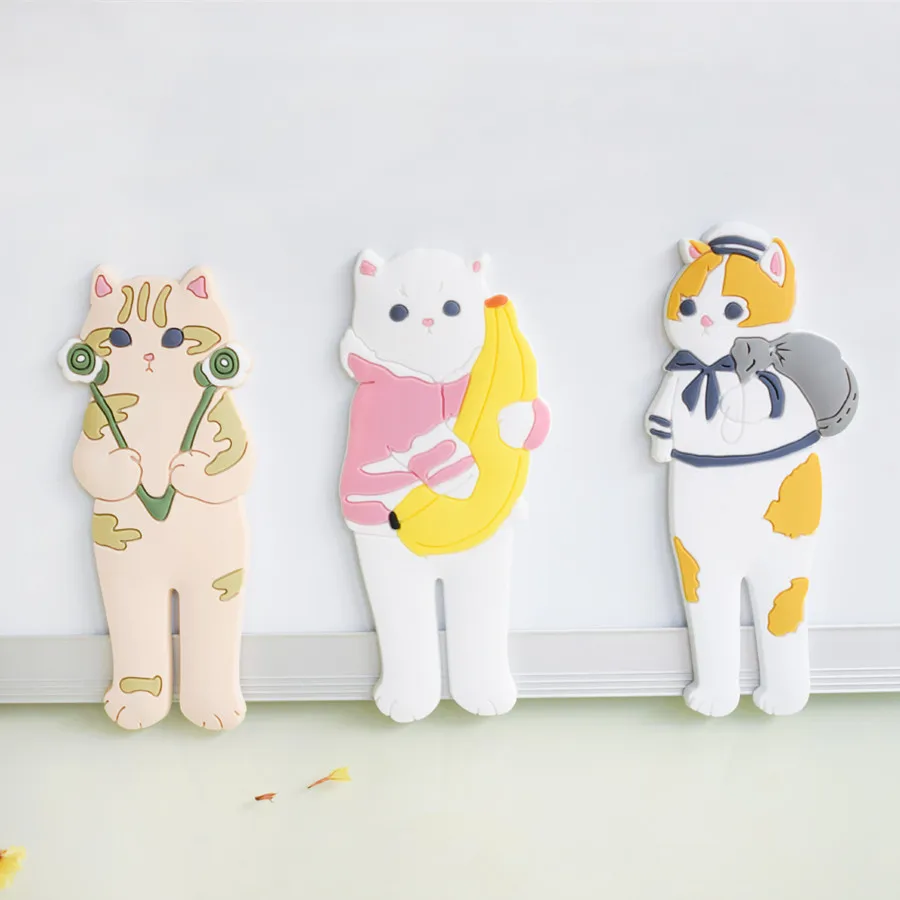 Паста для кухонного холодильника серия клубника кошка бытовые изделия симпатичная нордическая ветрозащитная паста для холодильника