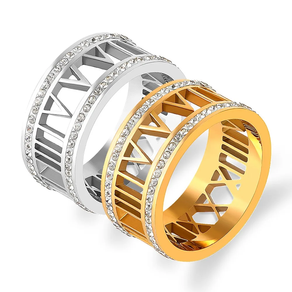 Engagement Stainless Steel Rings rings women engagement gold and cubic zirconia rings