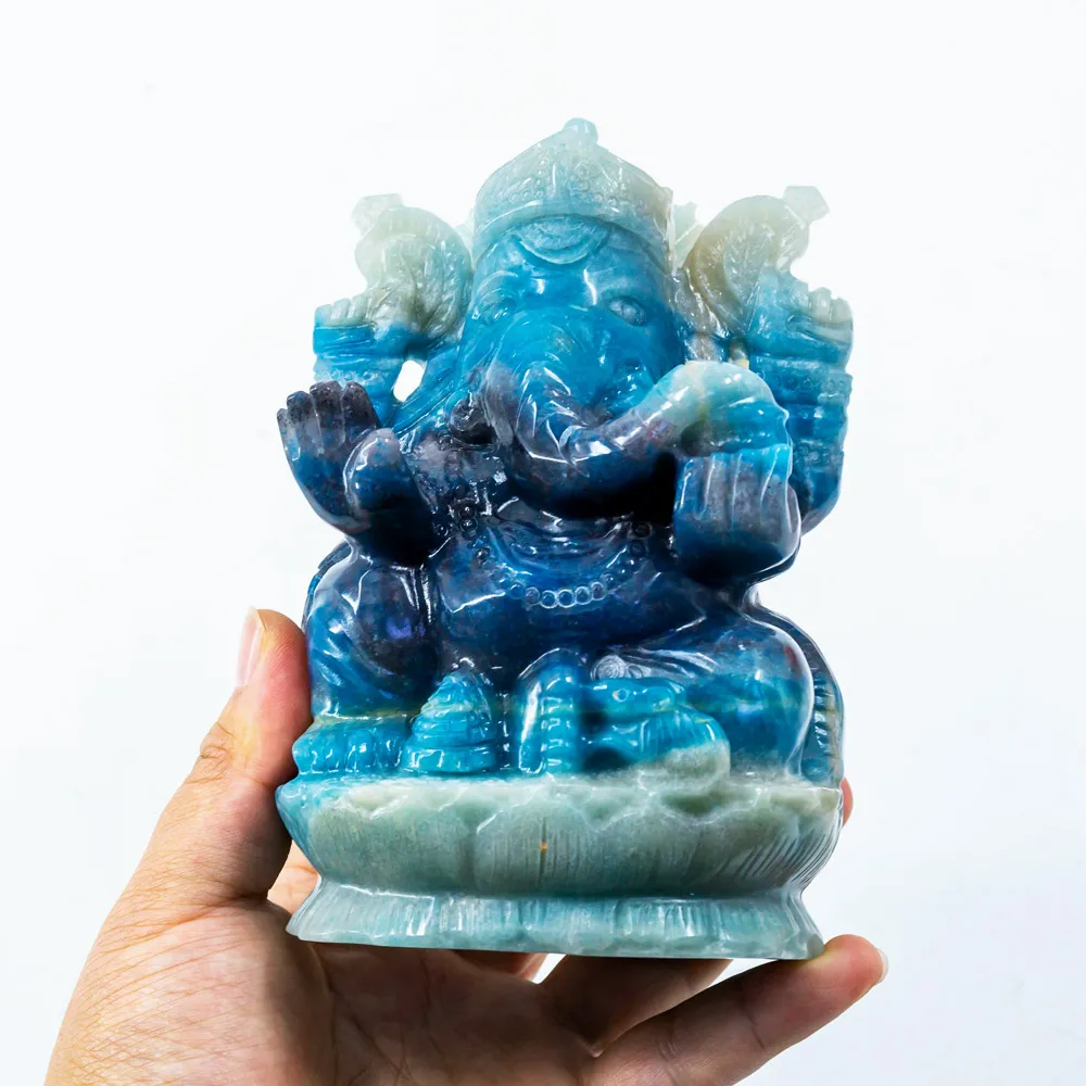 Wholesale Hand Carved Trolleite Ganesha Natural Crafts Crystal Gemstone