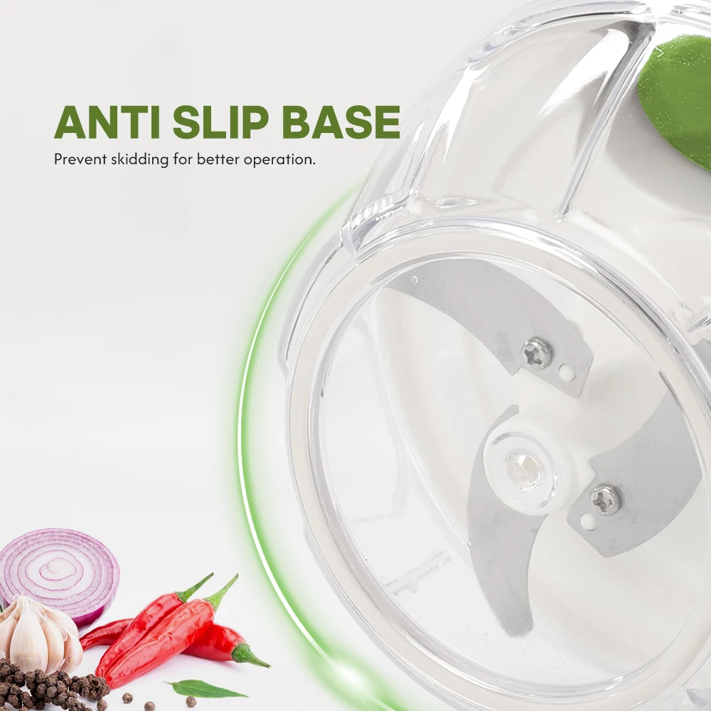 2024 hot selling mini speedy manual Kitchen Gadgets processor meat and Vegetable Fruit grinder Cutter string hand pull Chopper