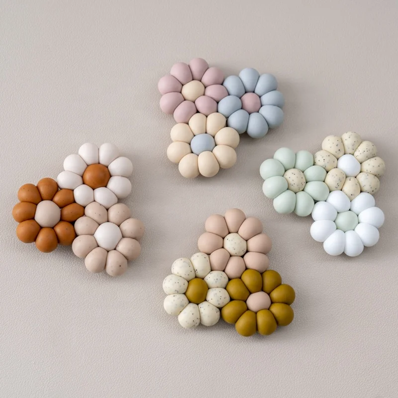 Ready To Ship Top Quality BPA Free handmade fancy choice Silicone Beads Daisy flower Teether