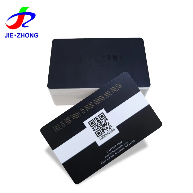Customized Print VIP Discount Supermarket Business Magnetic Loyalty Cards With QR Code