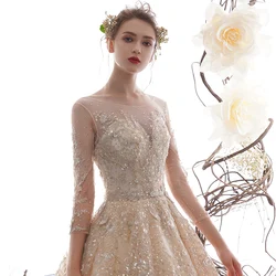 New Sample Wedding Dresses In Stock Ready To Ship Luxury Wedding Gowns 2021 Champagne