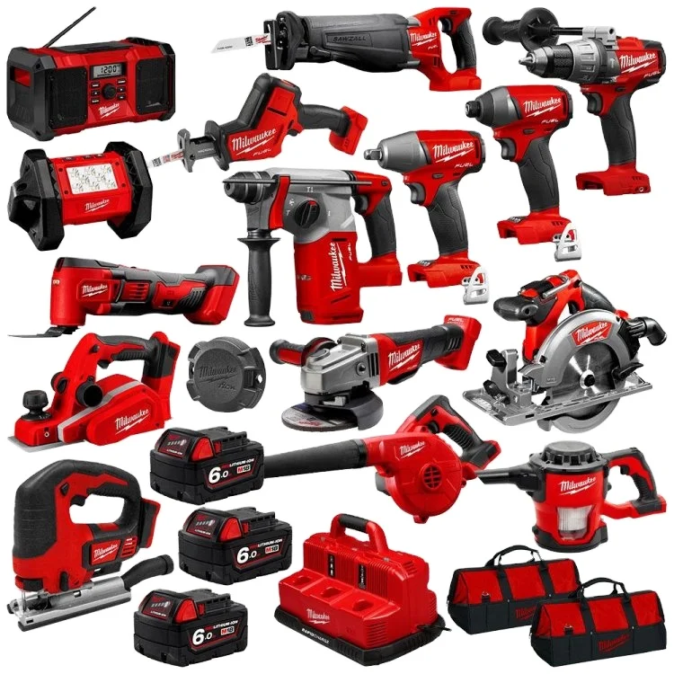 
NEWLY Set MilWauKeeS 2695-15 M18 power tools combo kits 2896-26 M18 FUEL 18V Cordless Lithium-Ion Combo Tools Kits 