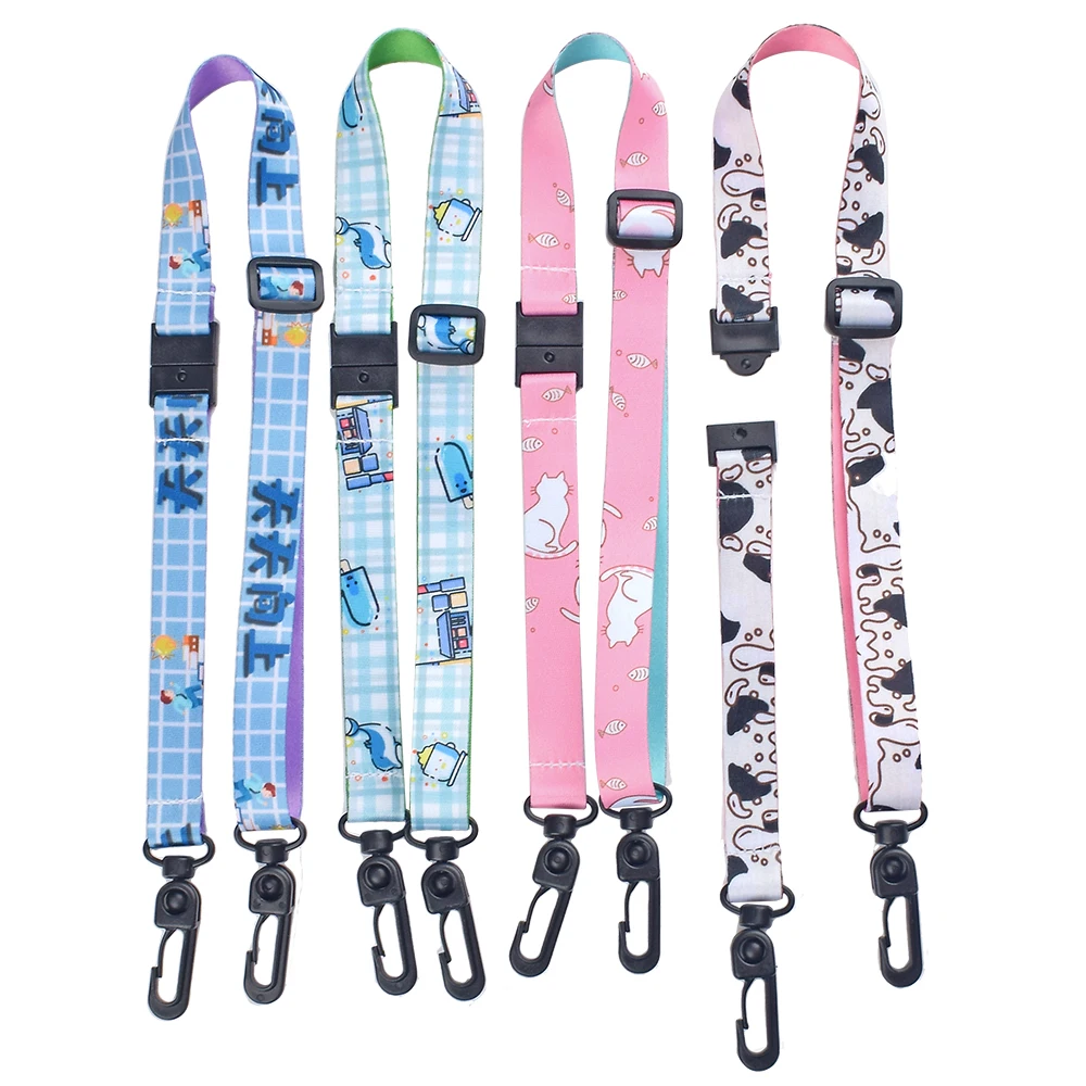 Custom Face Masking Facemask Anti Lost Design Lanyard with Safety Breakaway and Adjustable Buckle