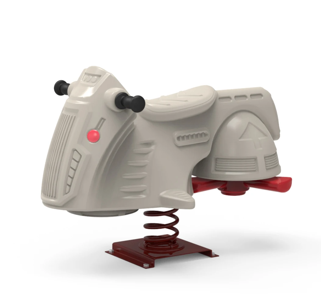 See&saw Elephant for Kids Outdoor Playground Rocking Spring Horse Toddler Seesaw Plastic Spring Rider