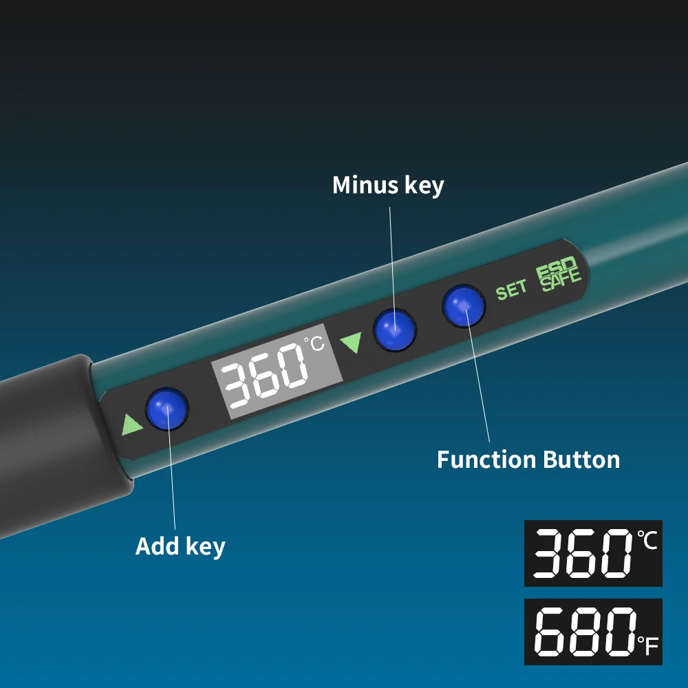 Hot selling internal heating solder iron electric digital soldering iron kit 60w in stock