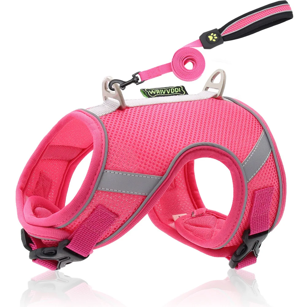 Professional design Solid pattern Polyester Dog Walking harness