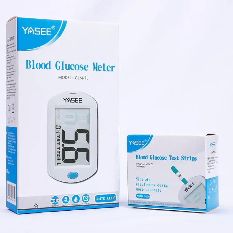 Handheld Customizable Electronic Home Use glucometer to measure glucose glucometer machine yasee glucometer