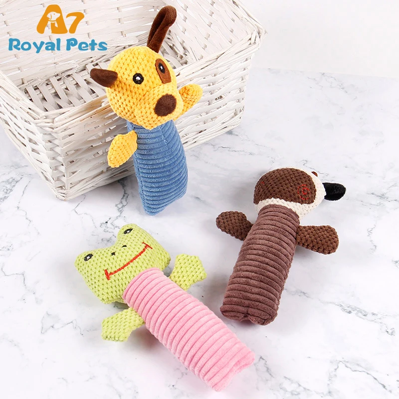 Hot Sale New Pet dog Toys Bulk Knit Soft Plush Stuffed Chew Toy Squeaky Bunnies Toys