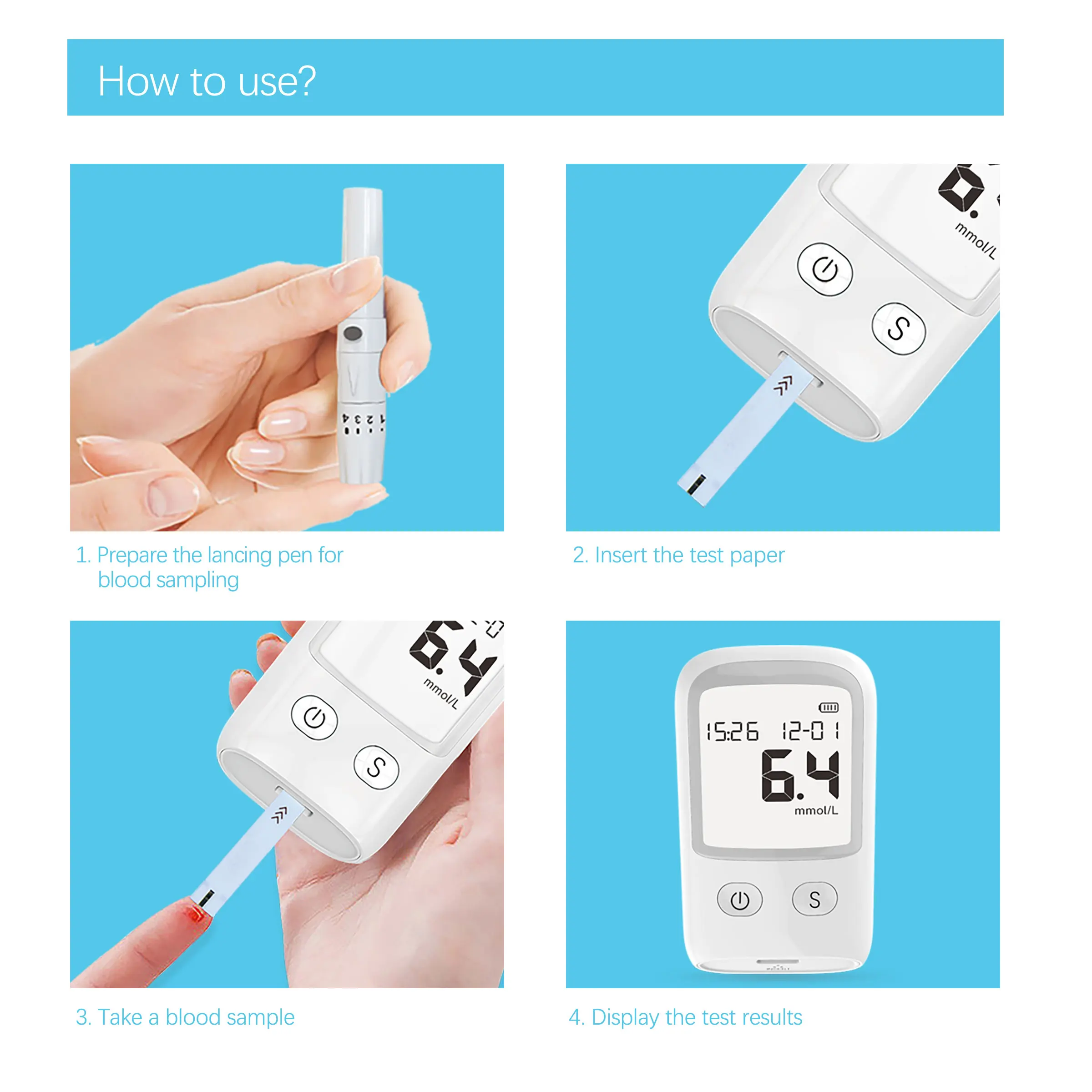Electricity Blood Glucose Meter Home Blood Glucose Testing Instrument Plastic CE Milk Fat Testing Machine Price