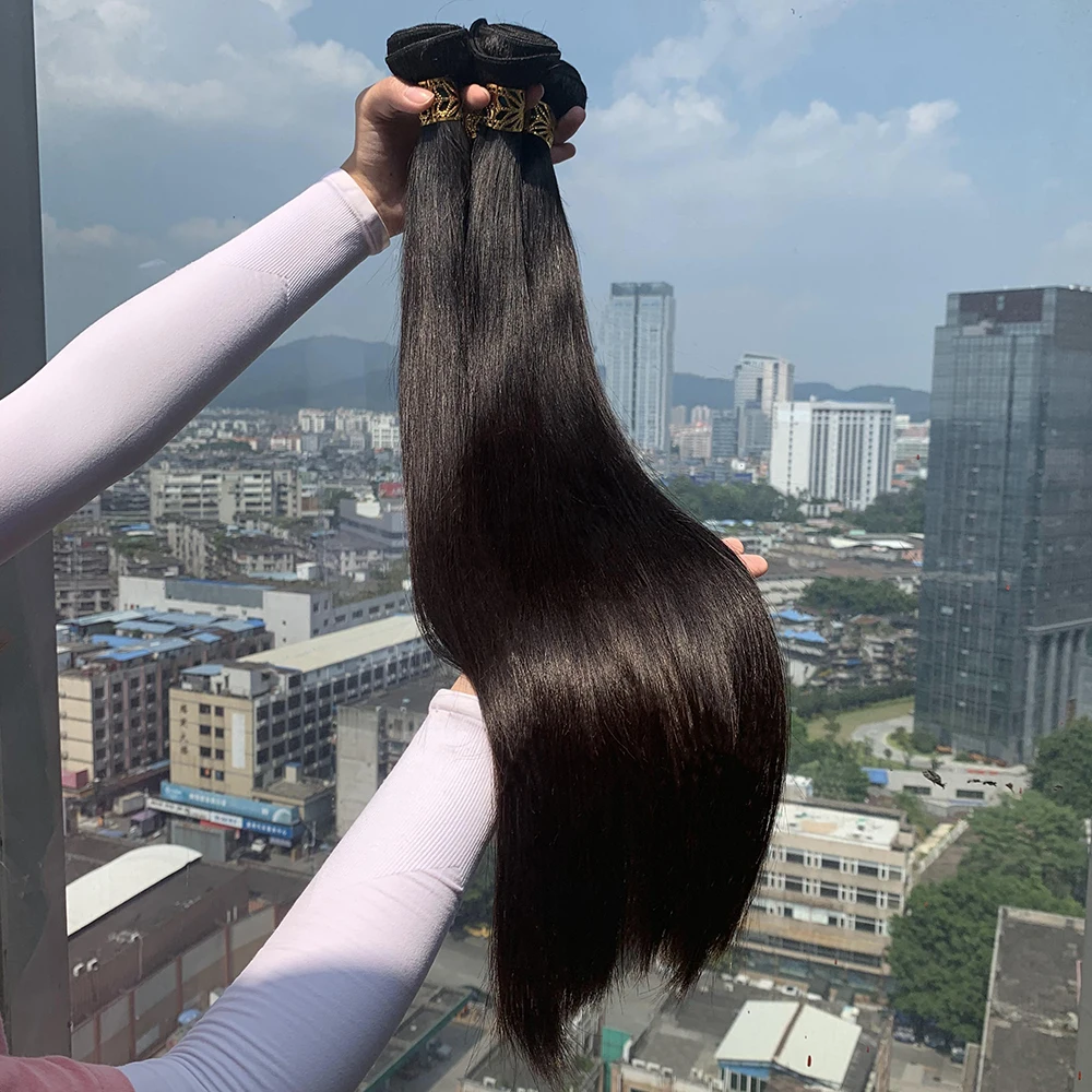 Guangzhou Xibolai Unprocessed straight Hair Extension Raw Virgin Cuticle Aligned Cambodian Hair Natural 10a grade hair vendor