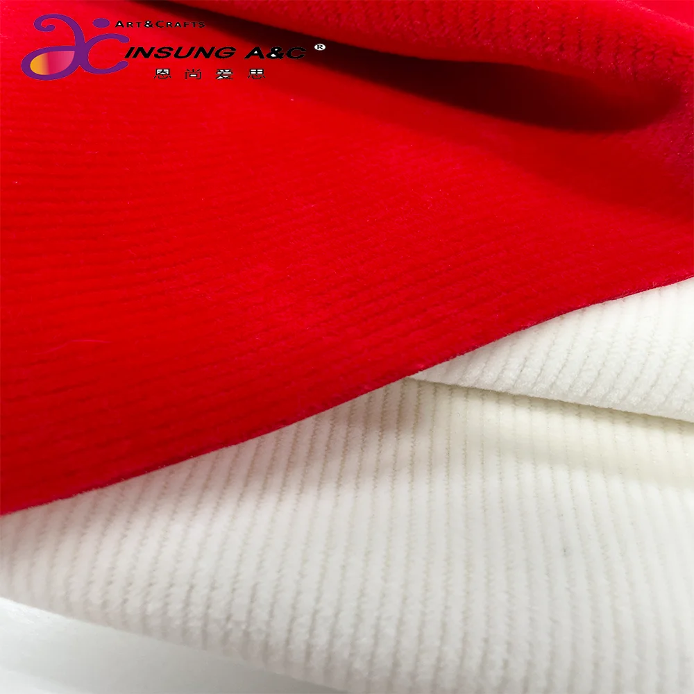 Warp Knitted Stretch Corduroy Fabrics, Super Soft Velvet with Spandex for Garment and Blanket