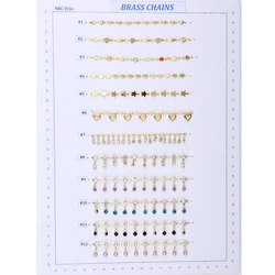 Trending Hot Products heart oval star shape Handmade Fashion Brass chain in Raw