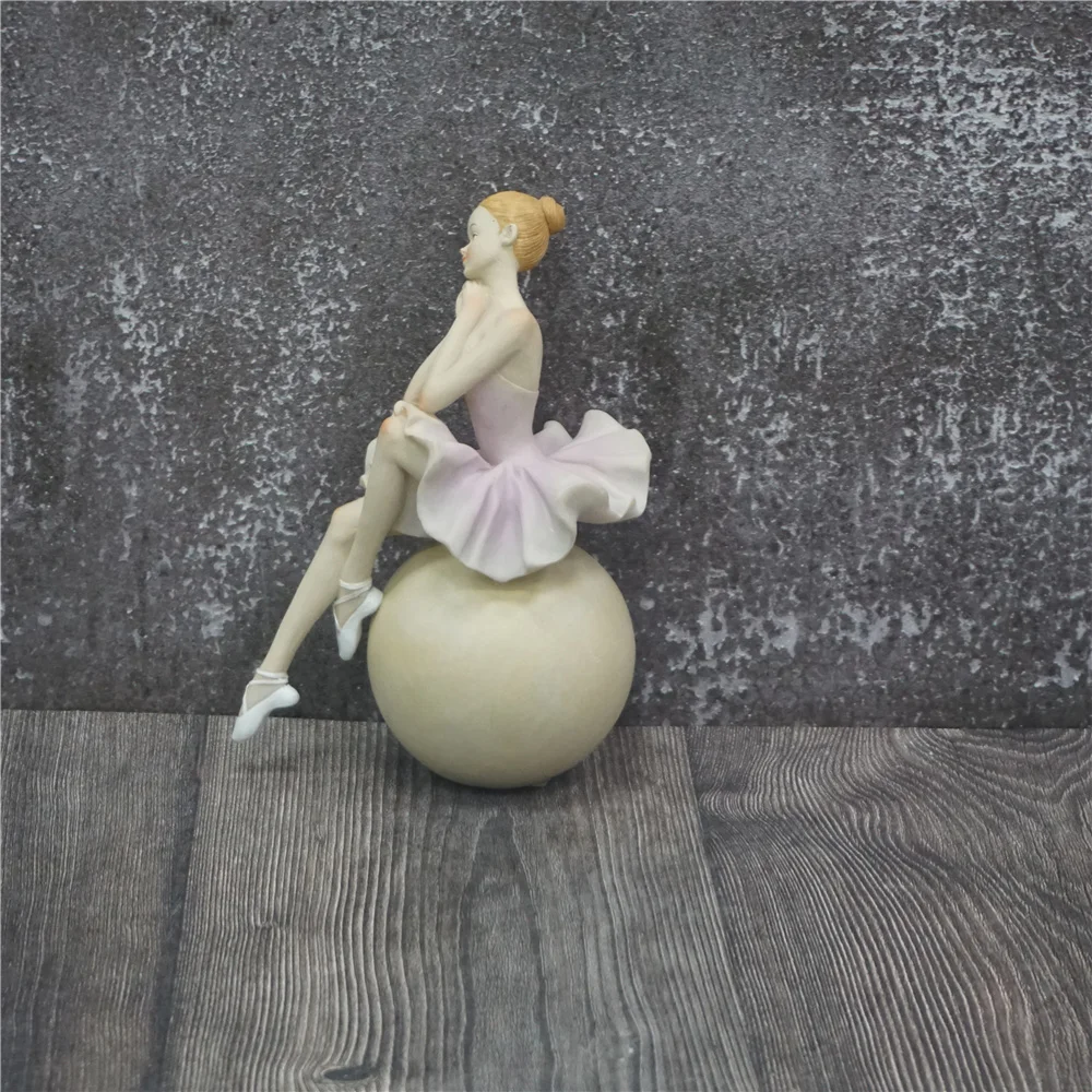 Ballet Dancer Resin Bookends Ballerina Ornament Nordic Book Ends Custom Figurines Dancing Girl Statue Bronze Sculpture