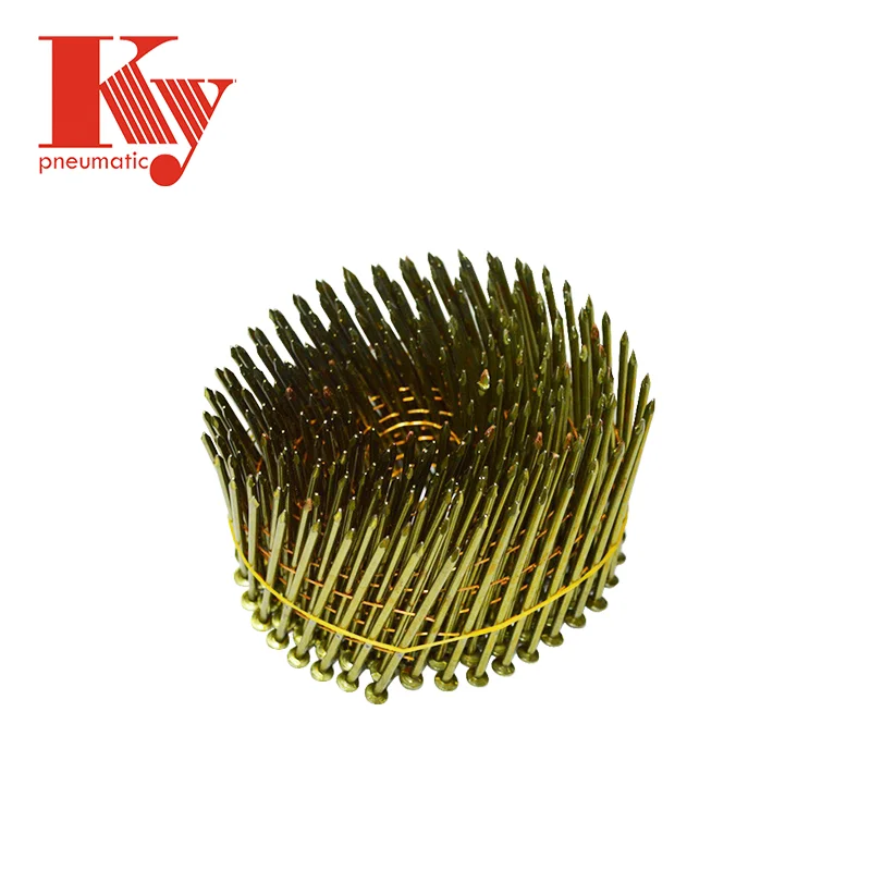 Coating 15 Degree KY Clavos Screw Smooth Shank Coil Nail Pallets Wire Nail 2.1mm * 50mm
