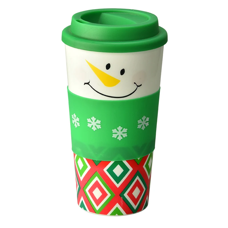 Factory Direct Sales Christmas Pattern Kids Cute Supplier New Plastic Mugs