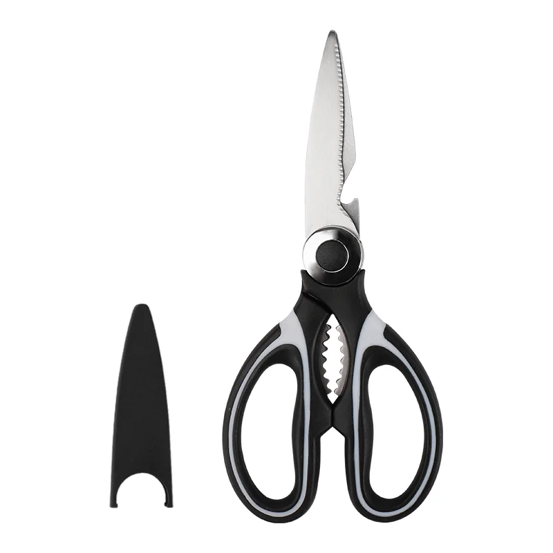 Wholesale Factory Price Stainless Heavy Duty Kitchen Utility Scissors With Cover Poulry shears sharp