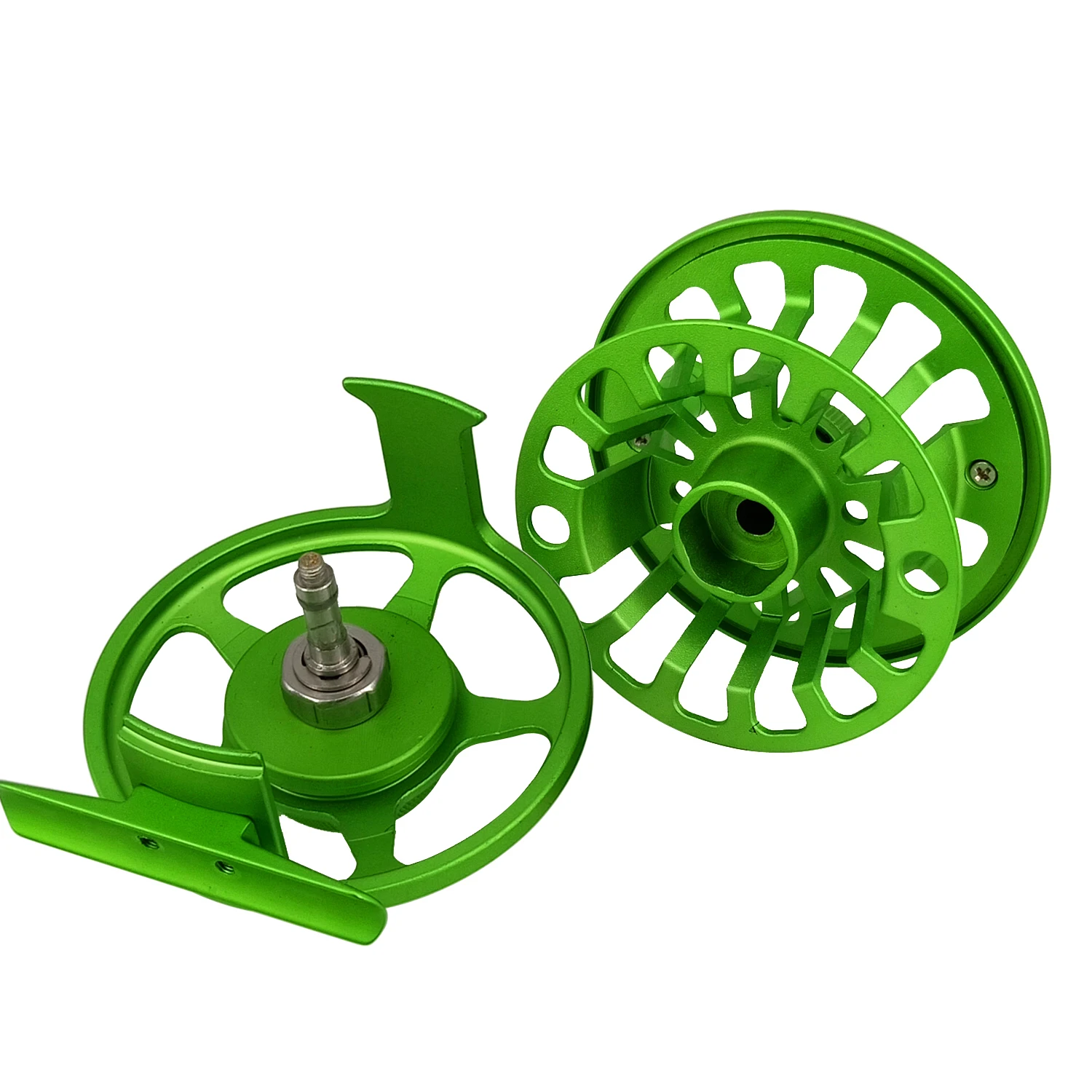 Wholesale best value 3/5, 5/7, 7/9 large arbor CNC aluminum trout freshwater fly fishing reel CNC-I-FLK (B05)