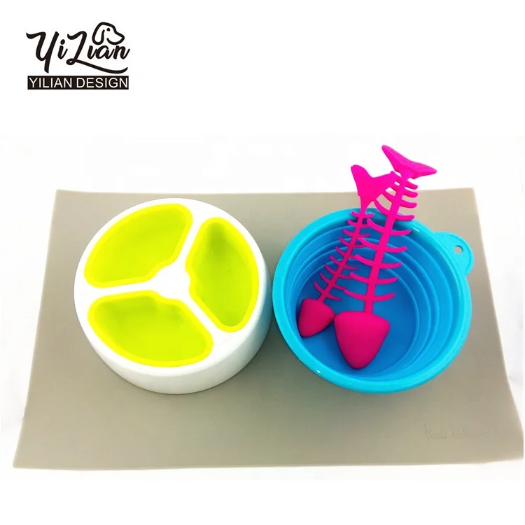 
Silicone Cat Food Pet Food Pet Mats for Food and Water Silicone Pet Feeding Mat Non Slip Cat Place Waterproof Feeding Mat 