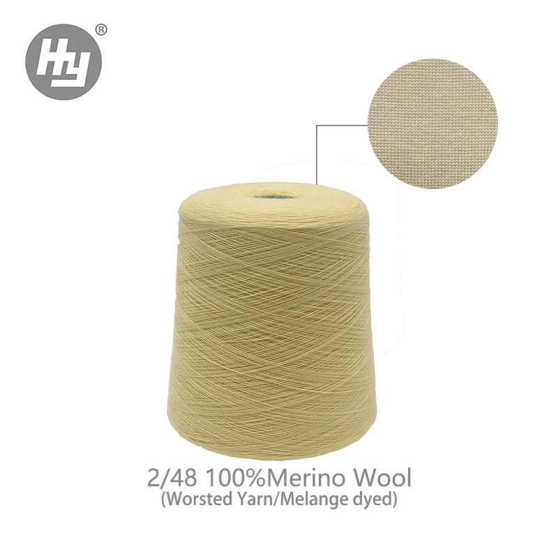 Pure Merino Wool for Knitting and Weaving Melange Dyed Yarn Wholesale