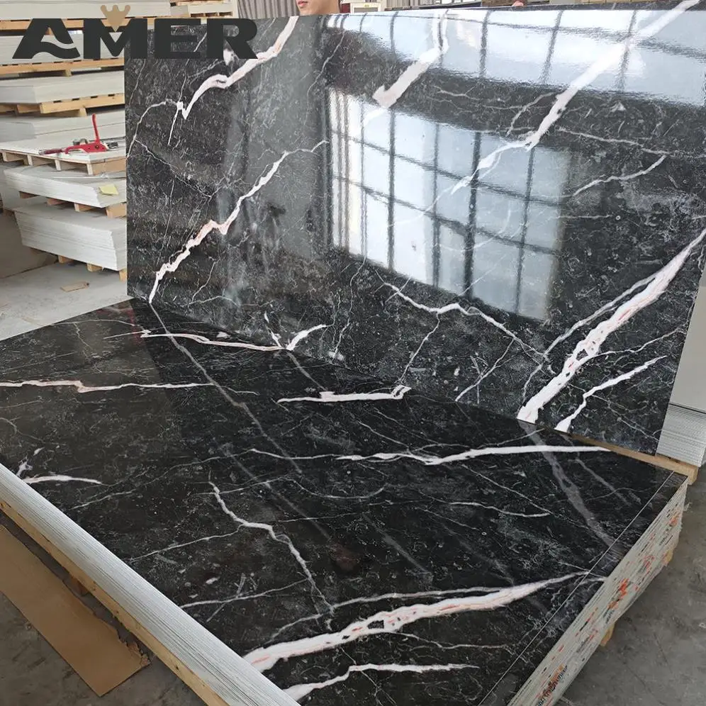 Pvc Marble Sheet With Uv Coating Marble Designs