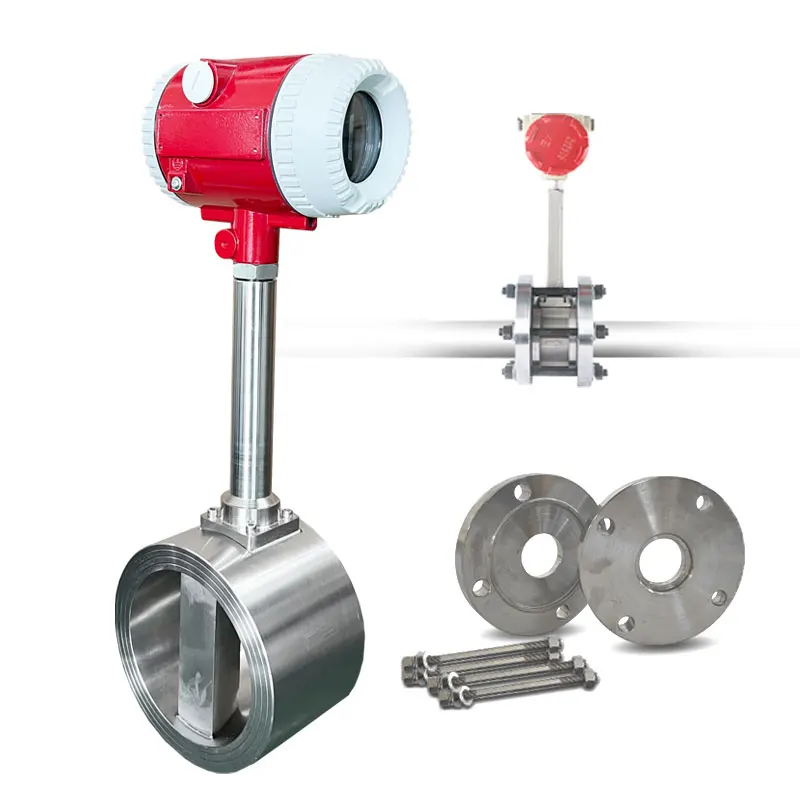DN50 2-Inch Tem And Pres Vortex Modbus Distilled Water Gas Saturated Steam Flow Meter