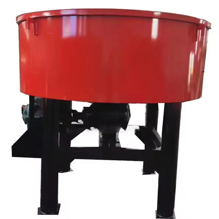 Boiling Small Self-loading Castable Brick Pan Type Mortar Mixer Price China Manual Forced Action Hydraulic Pan Mixer with Large