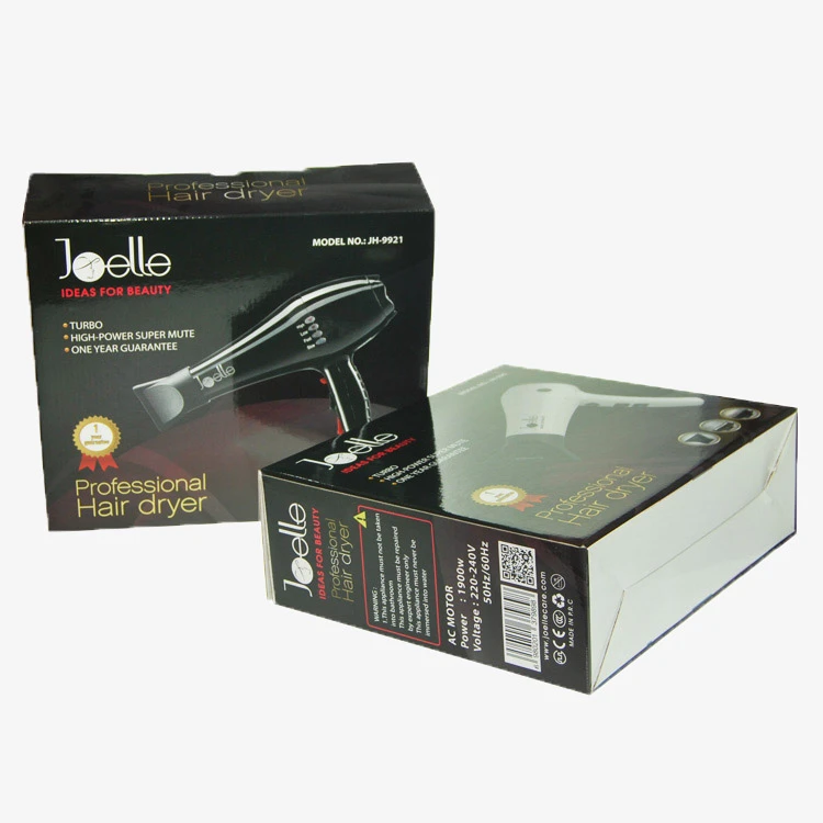 Custom Printed E-Flute Corrugated Boxes Package Box for Hair Dryer Small Household Appliance Packaging