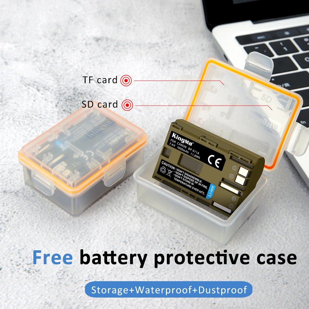 KingMa rechargeable Replacement BP-511 Battery For Canon EOS 5D 10D 20D 20Da 30D 40D 50D 300D