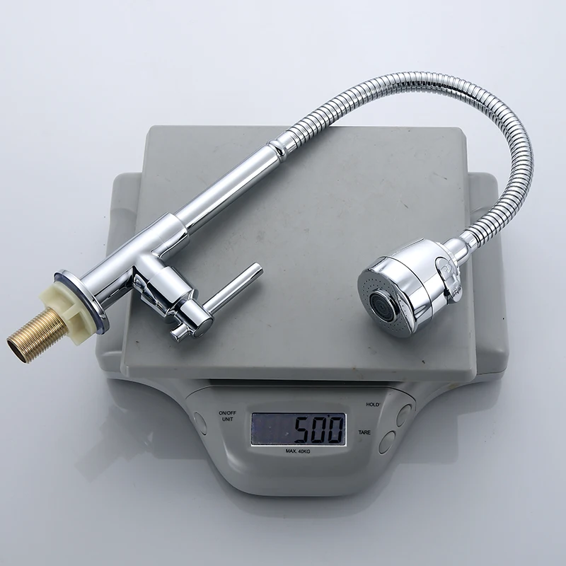 JOOKA Commercial Single Cold Kitchen Sink Faucet Flexible SUS Hose With Sprayer For Kitchen Faucet Manufactures