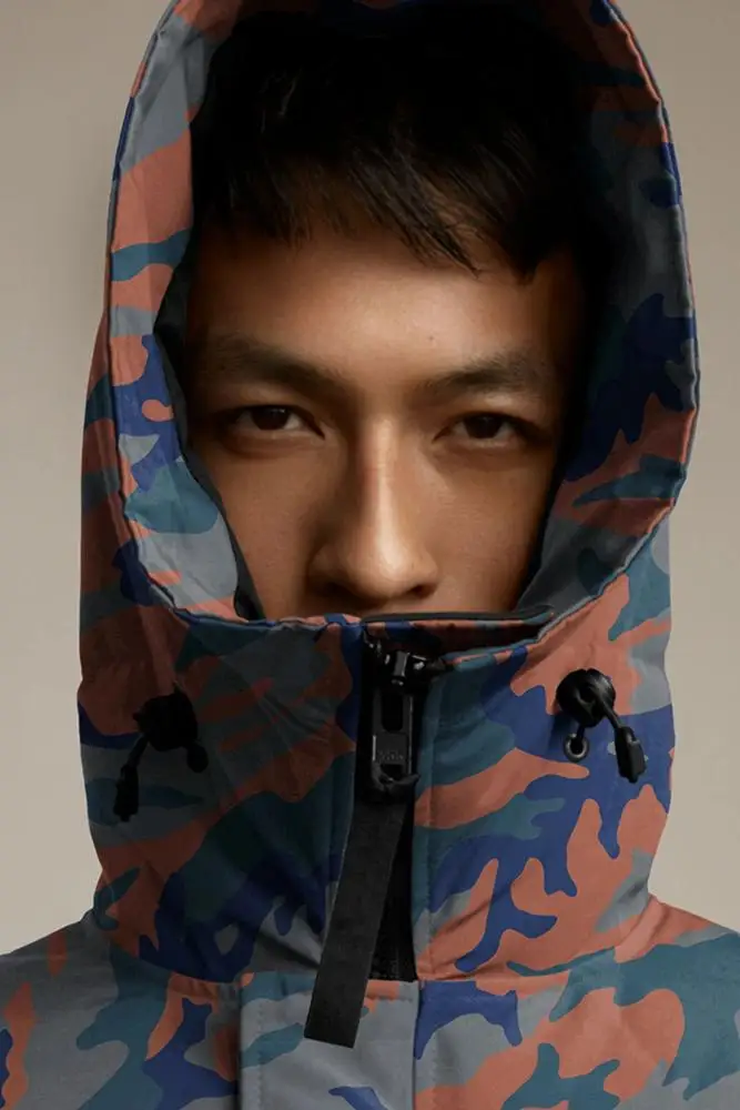 High Quality Winter Down Jacket Wholesale Men Outdoor Wear Camo Print Parka