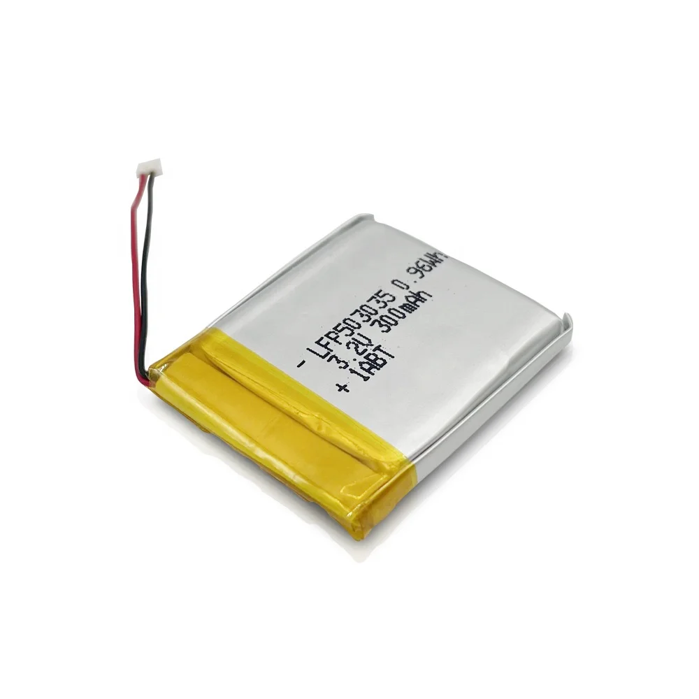 DTP503035 3.7v 300mah lithium polymer battery cell 3.2v lifepo4 battery cells