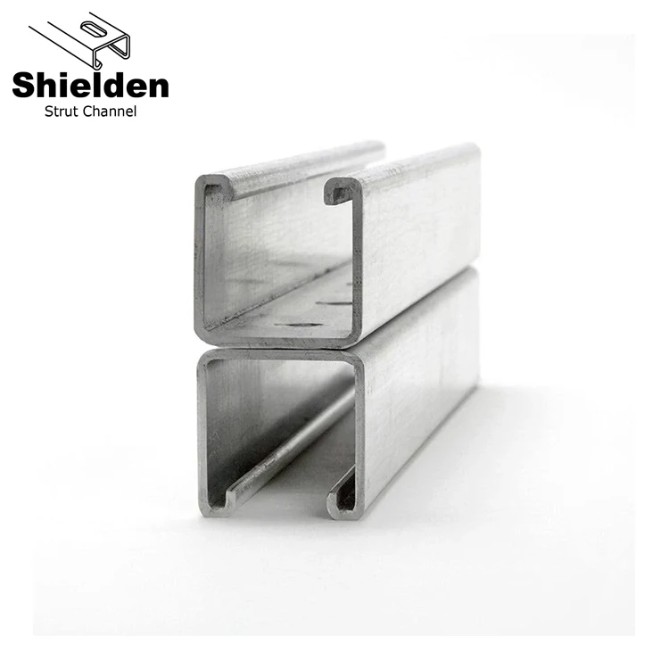 Powder coated &hot dipped galvanized unistrut c channel slotted unistrut 1 5 8