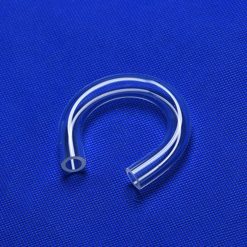 high temperature hot transparent one end closed quartz tube semiconductor fused quartz glass tube